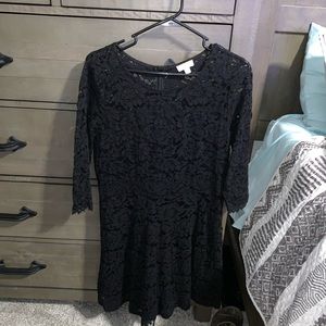 Large Lace Zip up Dress
